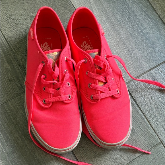 Vans Hot Pink Lace-Up Sneakers - Picture 1 of 5